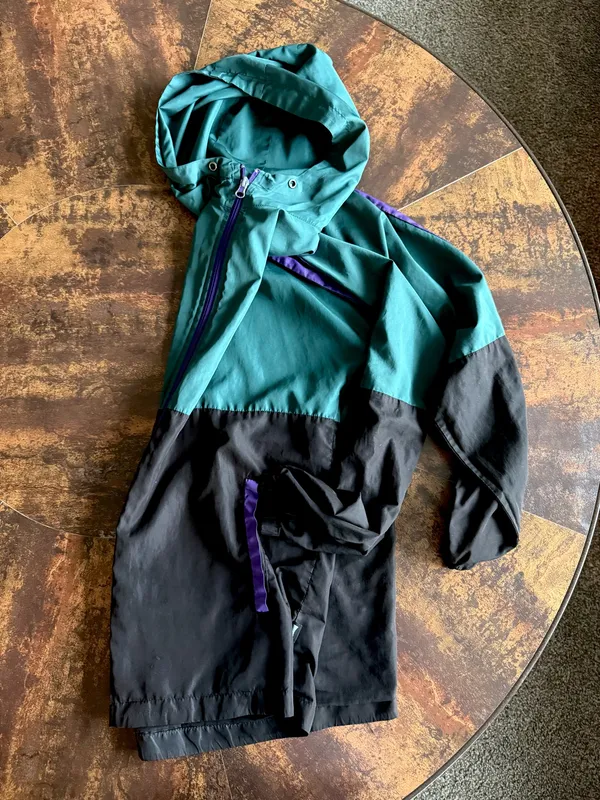 Vintage raincoat Green Size M - Image 3