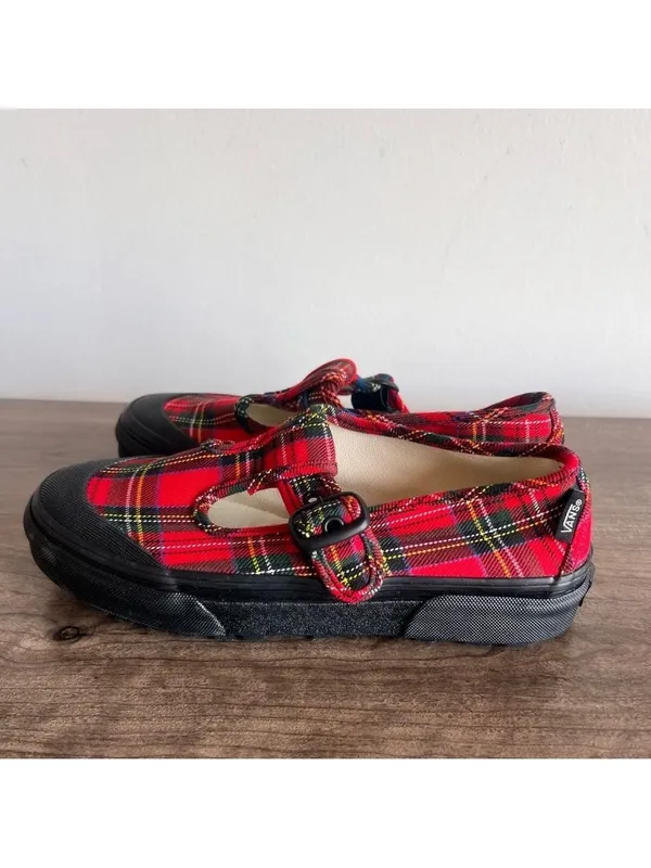 VANS NEW Unisex Plaid Mary Jane Unisex Shoe Size 6 or 4.5 #B1843 - Image 4