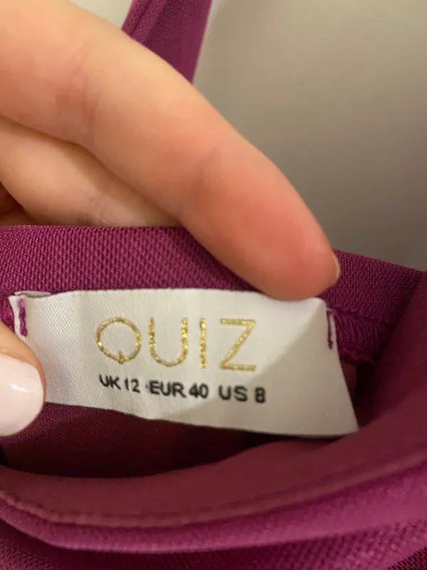 Quiz Purple Detachable Flower Dress - Image 5