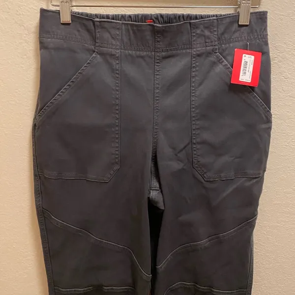 Spanx Stretch Twill Cargo Jogger Size L In Washed Black New With Tag - Image 5