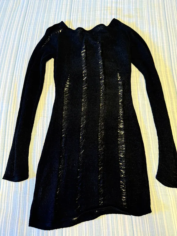 Princess Polly See-Through Black Dress - Image 3