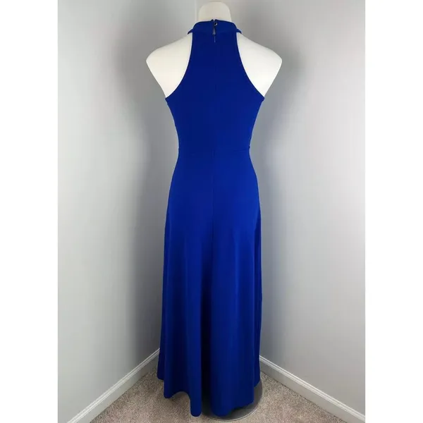 High Neck Formal Wedding Maxi Evening Prom Homecoming Dress Gown Small - Image 4