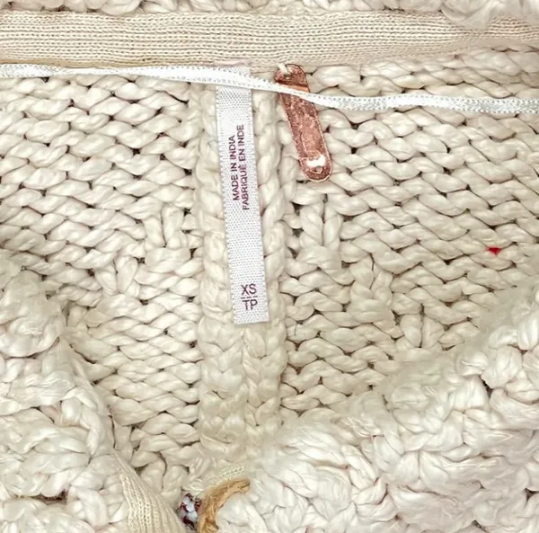 Free People Slouchy Oversized Rosebud Cardigan Size XS - Image 7