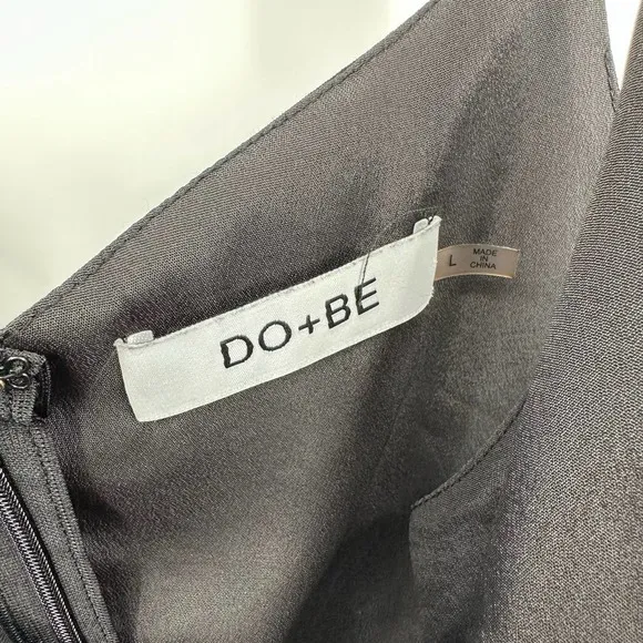DO+BE size Large black tank‎ top zip up back - Image 5