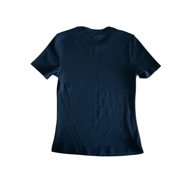Veronica‎ Beard Pruitt Ribbed Crewneck T-shirt Small Black Knit Cotton - Image 6
