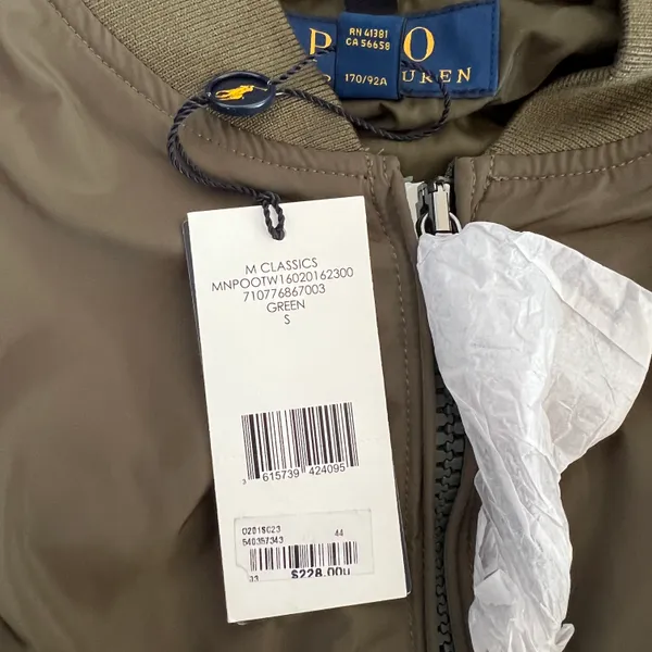 NWT Ralph Lauren Men’s Jacket Green Color - Image 5