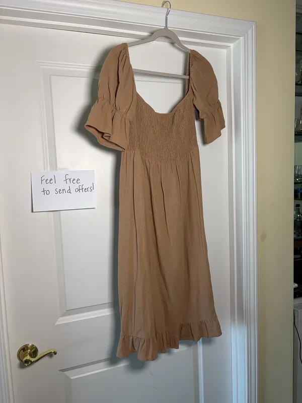 Petal and Pup Brown Maxi Dress - Image 2