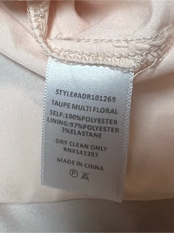 ASTR the Label Cassis Ruffle Maxi Dress Taupe Multi Floral Size Small - Image 4