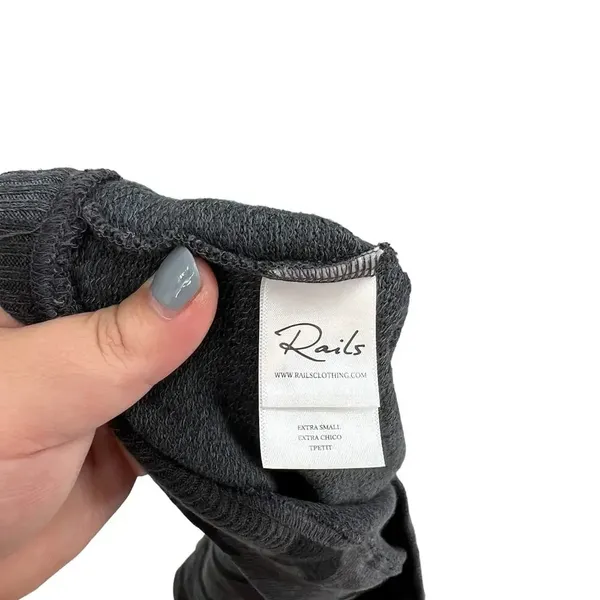 Rails Ramona Sweatshirt Iron Camo Print‎ Gray Black Long Sleeve Size XS - Image 10