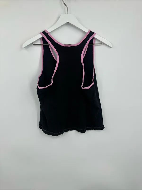 American Vintage Vintage Y2K Black And Pink Orange County Choppers Tank Top Streetwear - Image 5
