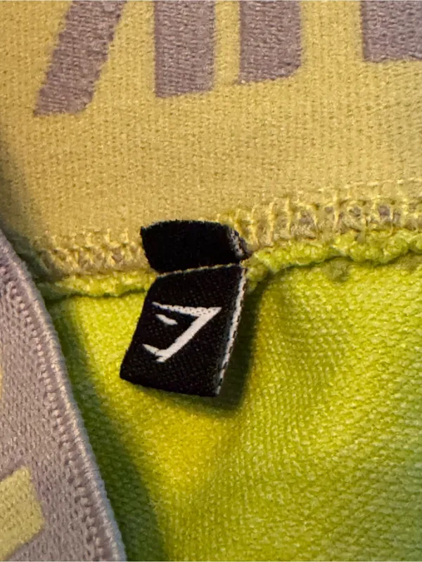 Gymshark Neon Yellow Green Athletic Training Shorts small - Image 5