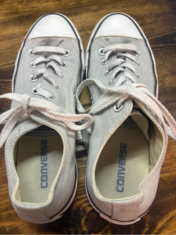Converse Gray Sneakers W9/M7 - Image 6