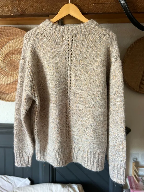 NWT J. Crew Speckled heather oat Relaxed Wool/Alpaca blend crewneck pullover Sma - Image 4