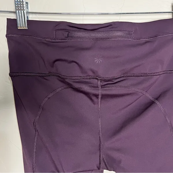 Athleta Accelerate 7/8 Tights‎ High Rise Egg Plant Athleisure SwiftLite Leggings - Image 7