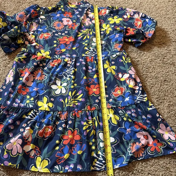 Shop The Mint When You Know Navy Blue Floral Babydoll Mini Dress Size XL - Image 8
