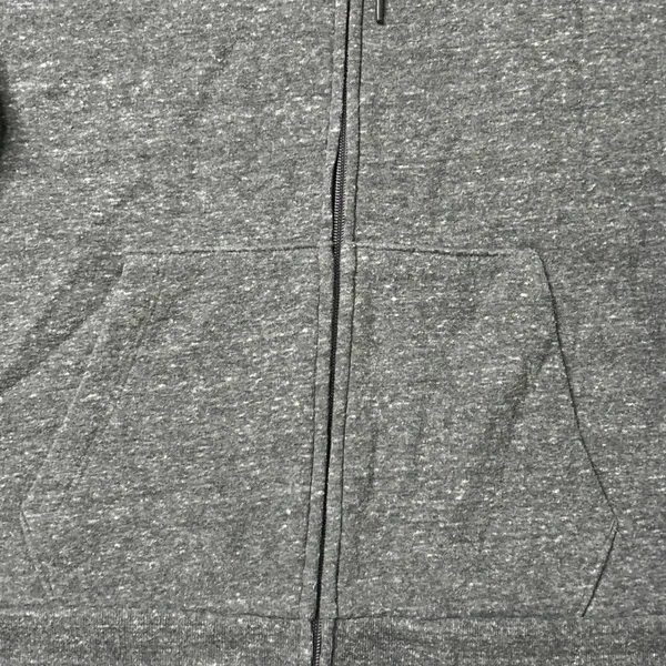 PINK Victoria's Secret Grey Full Zip Hoodie‎ Large Sweatshirt - Image 3