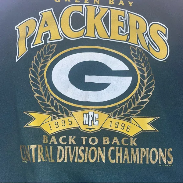 Vintage 90's Green Bay PACKERS Sweatshirt Oversized - Image 2
