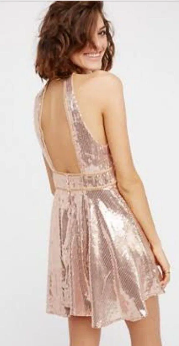 Free People Film Noir Sequin Dress - Image 2