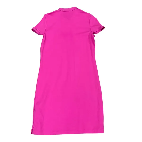 Ralph Lauren Womens Pink Polo Dress Short Sleeve Magenta Preppy Pony Medium - Image 3