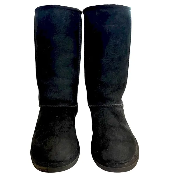 UGG Black Tall Boots Size 5 - Image 3