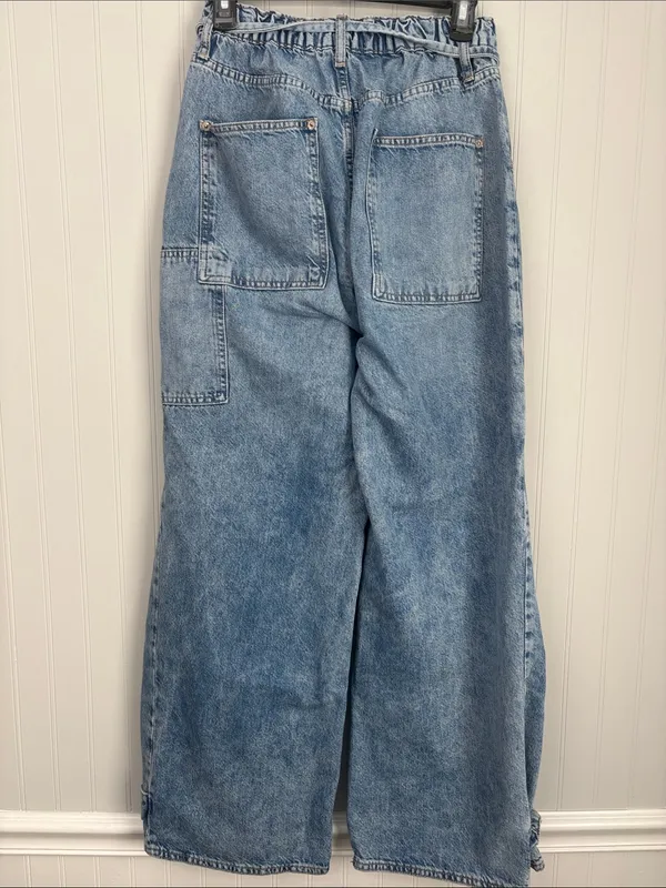 We The Free CRVY Outlaw Wide Leg Baggy Jeans Women Size Small - Image 5