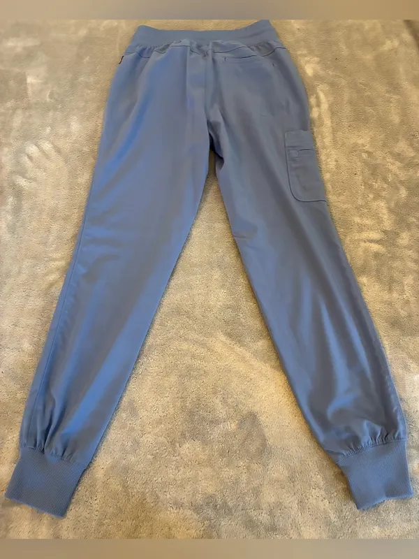 Women’s Grey’s Anatomy Brand Light Blue Drawstring Jogger Pants Size XXS - Image 4