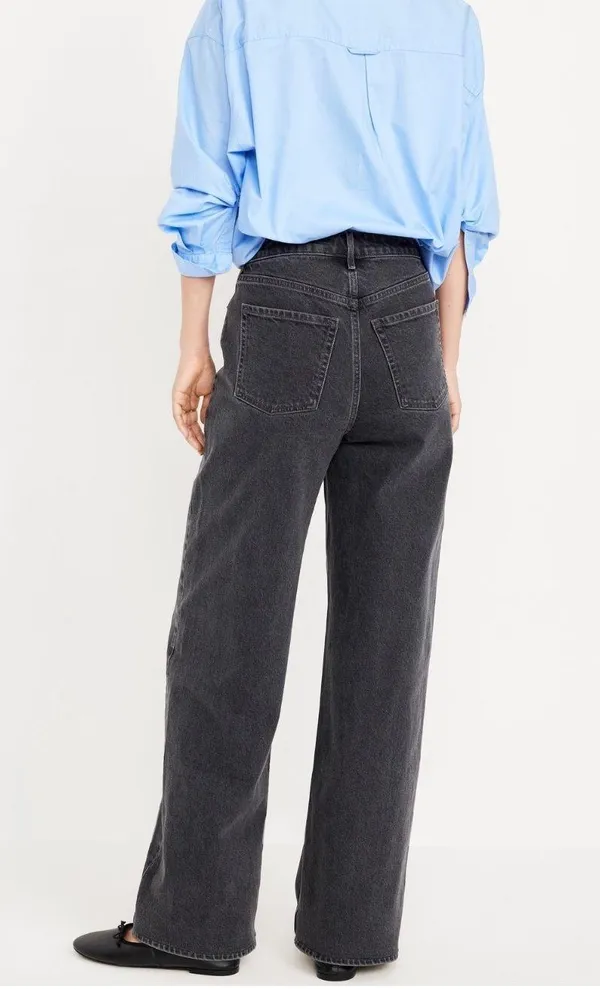 Old Navy EXTRA HIGH-RISE SKY-HI WIDE LEG JEANS - Image 2