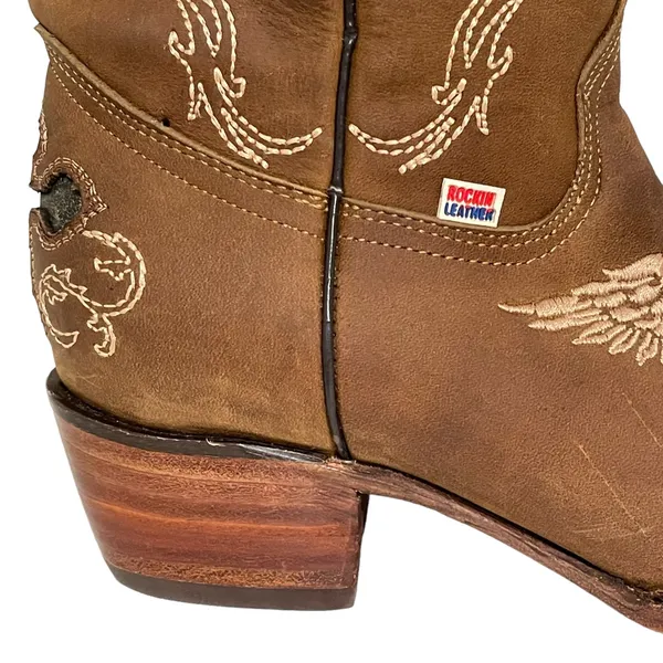 Rockin Leather Women’s Brown Western Boot 6.5 - Image 3