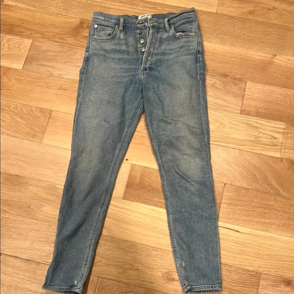 Agolde nico‎ jeans button fly High Rise Jeans with Stretch 27 - Image 2