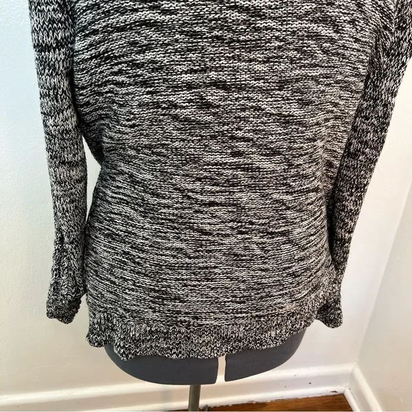 Old Navy‎ Women's Size XL Pullover Crewneck Sweater Cable Knit Black Marled - Image 11