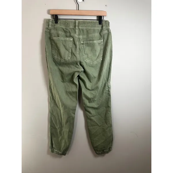 American‎ Eagle Women Olive Green Utility Jogger Pants Size 6 Regular Drawstring - Image 4