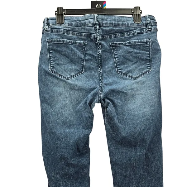 D. Jeans Blue Straight Tapered Skinny‎ Stretch Denim Pants Jeans 14 - Image 5