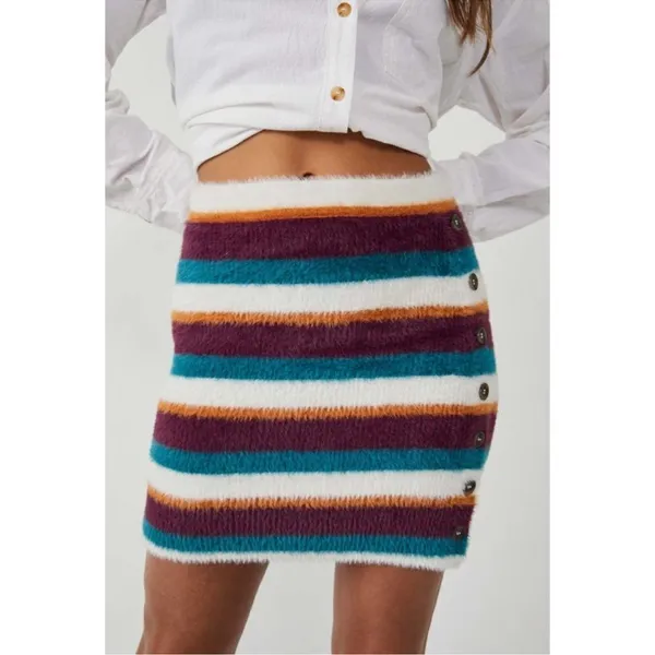 NWT Free People Ciara Sweater Mini Skirt / Fig Jam Combo Size M - Image 7