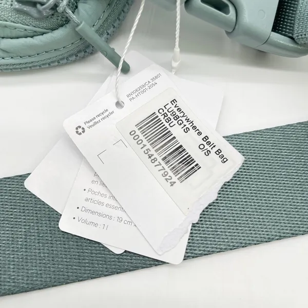Lululemon Everywhere Belt Bag Crater Blue Water Repellent Gorpcore Sporty Unisex - Image 9
