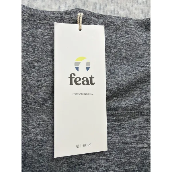 Feat FlowTech‎ Roam Short Heather Charcoal Gray Activewear Lounge Womens Small - Image 3