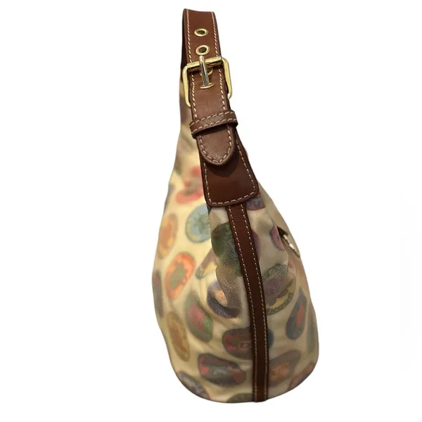 Y2K Vintage Dooney and Bourke Canvas Coated Small Shoulder Bag - Image 3