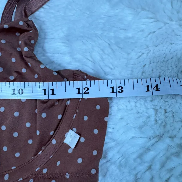 Victoria’s Secret Brown Polka Dot Bralette 34B - Image 6
