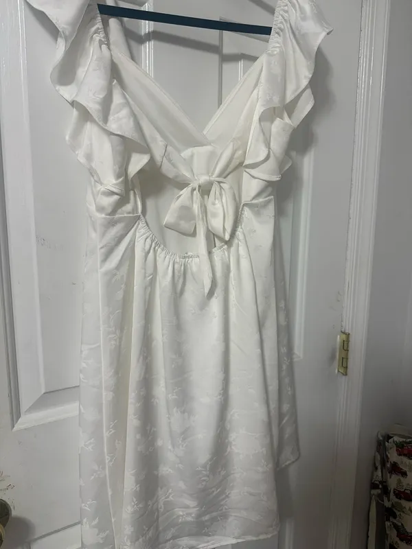 Altar'd State Mini Dress White Medium - Image 3