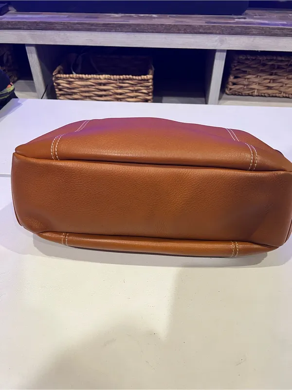 Dooney & Bourke Tan Pebbled Leather Hobo - Image 4
