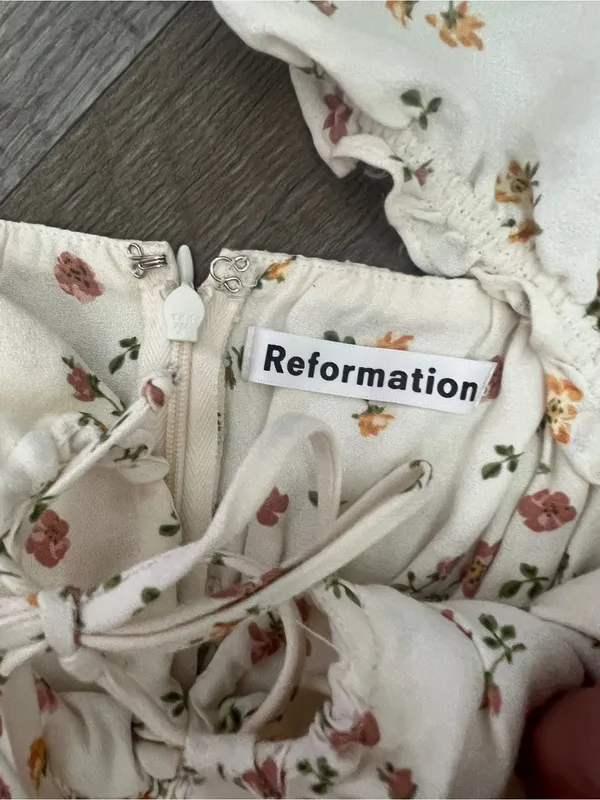 Reformation Emmaline Floral Print Mini Dress - Image 6
