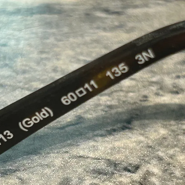 Coach Gold Frame Sunglasses with Brown Lenses lens has scratches price reflected - Image 8