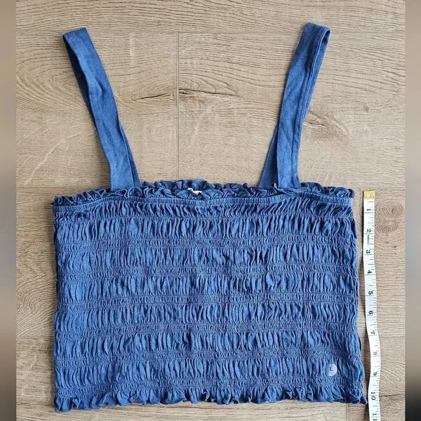 American Eagle ruched tank top! size: L - Image 4