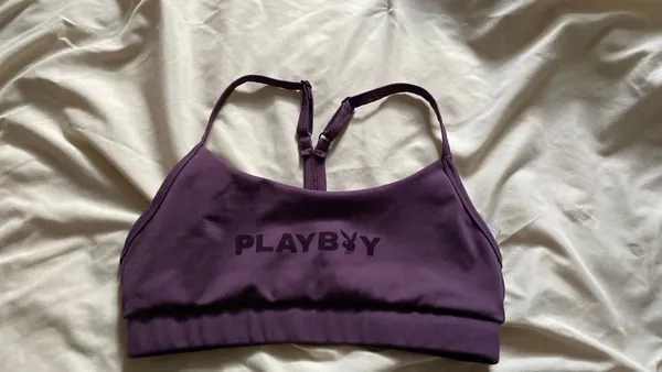 Purple playboy sports bra - Image 2