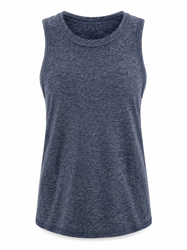 Athleta Uptempo Tank Heathered Slate Blue Workout Top Women’s Medium - Image 2