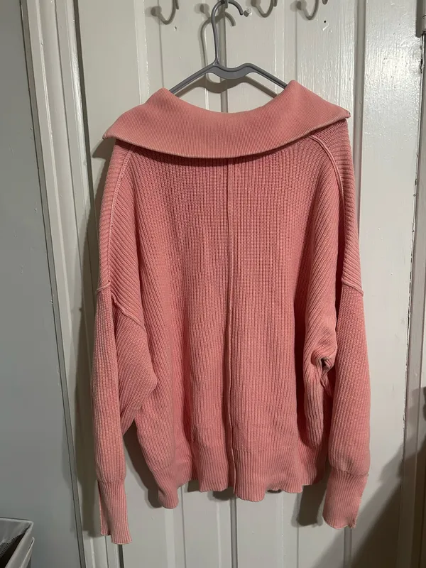 Aerie pink quarter zip sweater  - Image 4