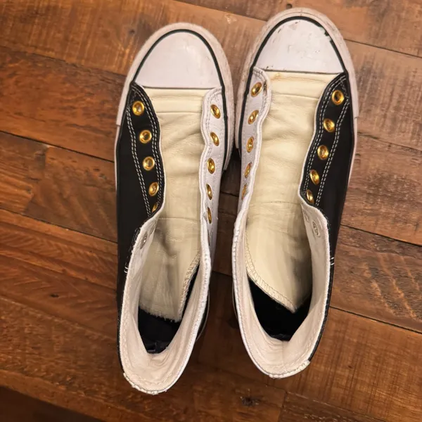 CONVERSE High-Top Sneakers with Gold‎ Eyelets - Image 5
