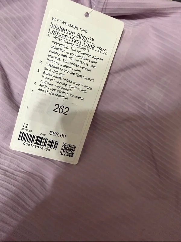 NWT lululemon Align ™
Lettuce-Hem Tank *B/C - lilac play - Image 5