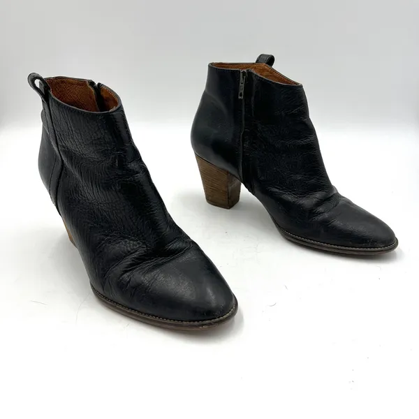 Madewell Billie Boots Black Leather Ankle Booties Western Boho - Image 2