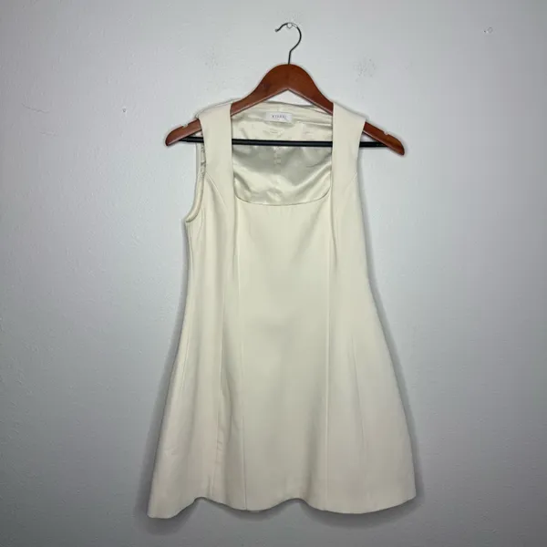 Meshki Ivory Lysandre Crepe‎ Mini Dress - Image 2