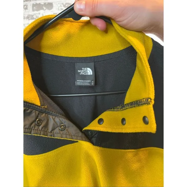 The North Face | women yellow and black 1/4 snap pullover - Image 2